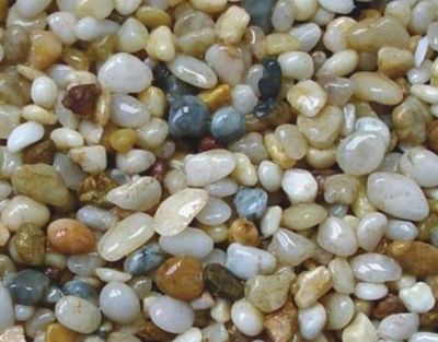 חצץ חום לבן טבעי 10 ק"ג