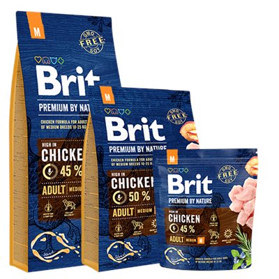 בריט בוגר גזע בינוני עוף 3 ק"ג - Brit