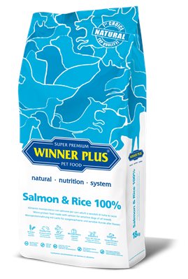 ווינר פלוס סלמון ואורז 12 ק"ג