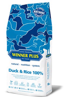 ווינר פלוס ברווז אורז 12 ק"ג