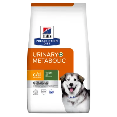 c/d | Hill's Prescription Diet מולטיקייר + מטבוליק לכלב, 12 ק"ג