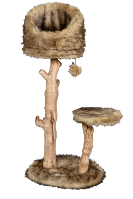 מתקן גירוד- עץ טבעי פטקס- 119X40X50 ס"מ