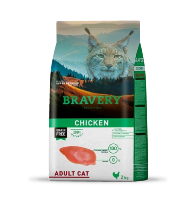 ברייברי חתול בוגר עוף 2 ק"ג