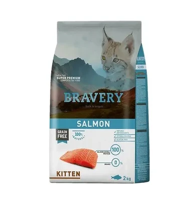 ברייברי חתול קיטן סלמון 2 ק"ג