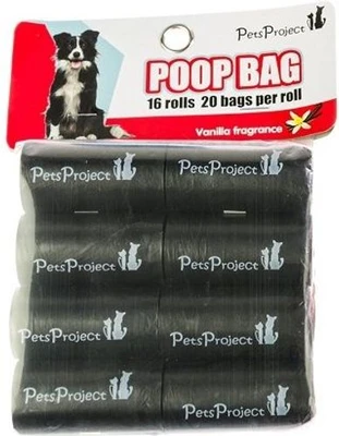 שקיות לאיסוף צרכים- מארז 16 יח' שחור