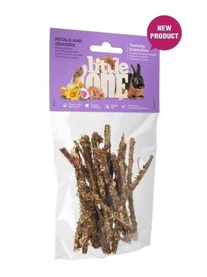 חטיף למכרסם ליטל וואן מקלות עלי כותרת ועשב