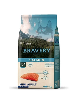 ברייברי בוגר כלב מיני סלמון 7 ק"ג