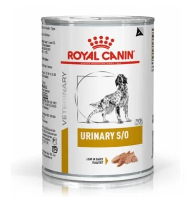 שימור לכלב רויאל קנין- יורינרי S/O לטיפול בהמסת אבני סטרוויט 410 גרם