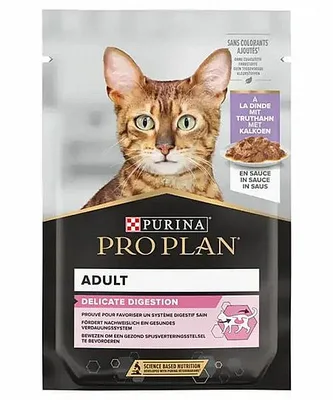 מעדן פאוץ' פרו פלן לחתול 85 גרם - מגוון טעמים