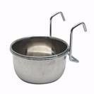 צלחת נירוסטה+מתלה 10 ס"מ